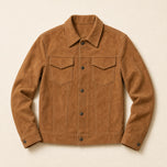 Stubble Suede Jacket in Brown