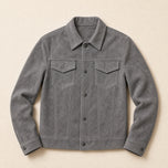 Stubble Suede Jacket in Gray