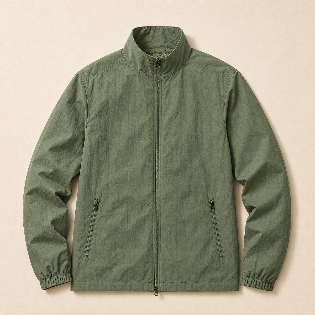 Thicket Lightweight Windbreaker Jacket in Army Green