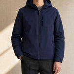 Thorn Fleece-Lined Hooded Jacket in Royal Blue