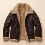 Torrent Shearling Bomber Jacket in Coffee