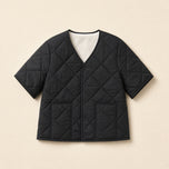 Twilight Fleece-Lined Quilted Jacket in Black