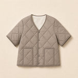 Twilight Fleece-Lined Quilted Jacket in Khaki