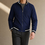 Upland Zip Bomber Jacket in Blue