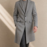 Vale Longline Overcoat in Gray