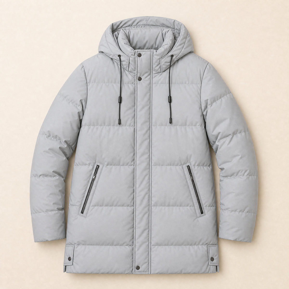 Walnut Hooded Parka in Gray