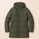 Walnut Hooded Parka in Military Green