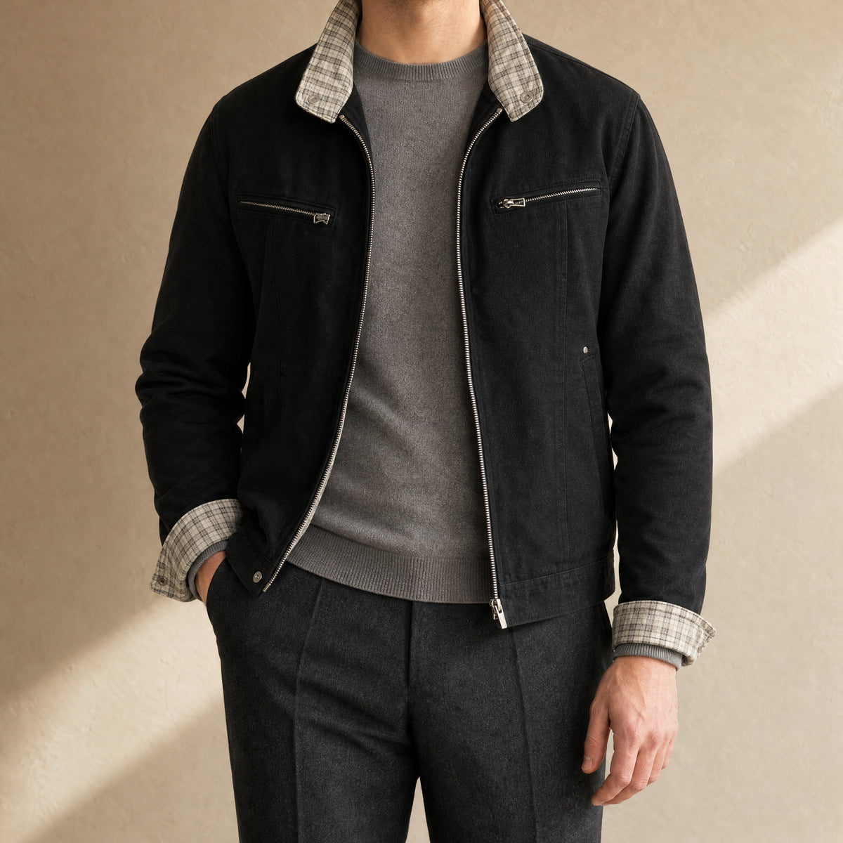 Warren Harrington Jacket in Black