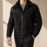 Whirl Sherpa Zip Jacket in Black