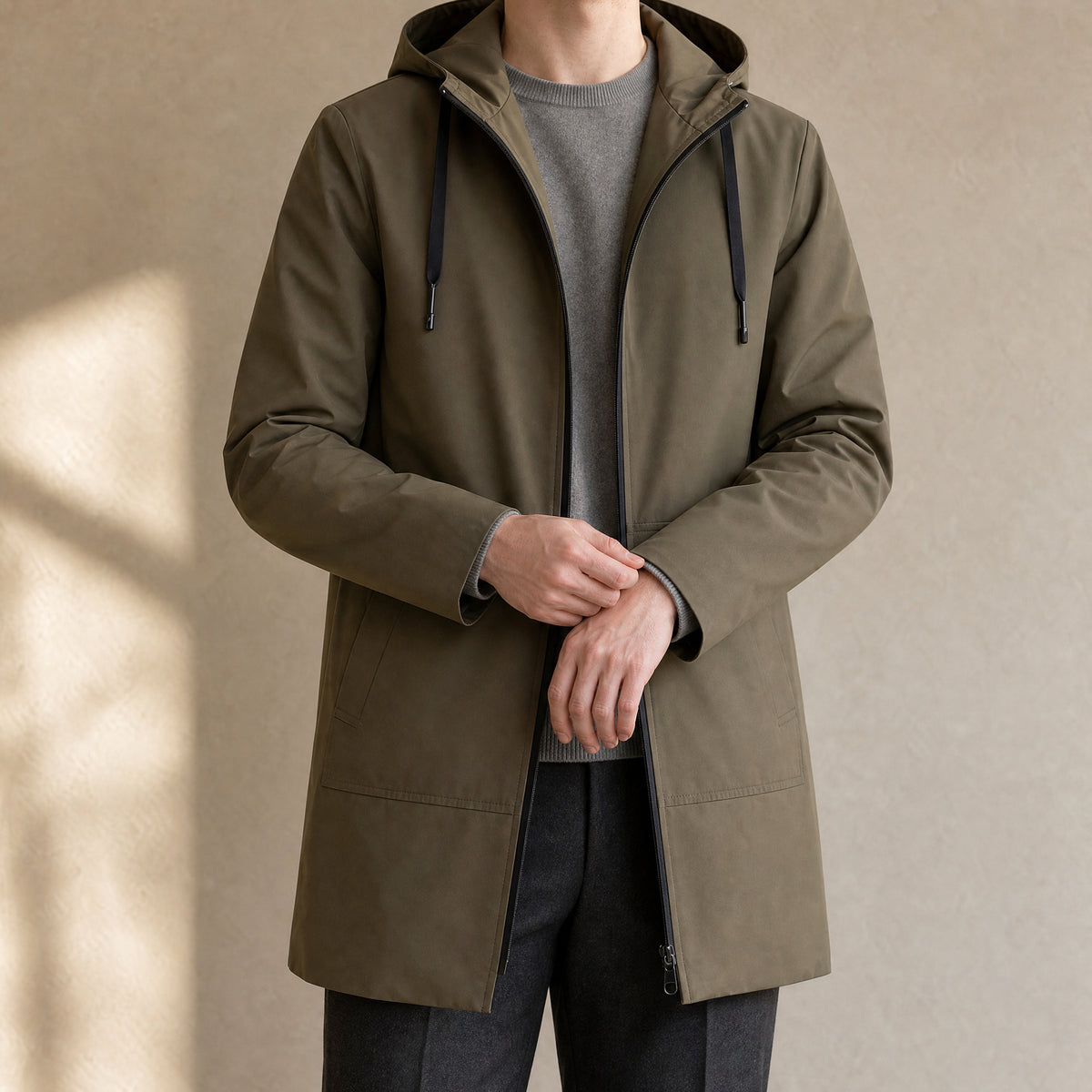 Whitewater Hooded Parka in Coffee