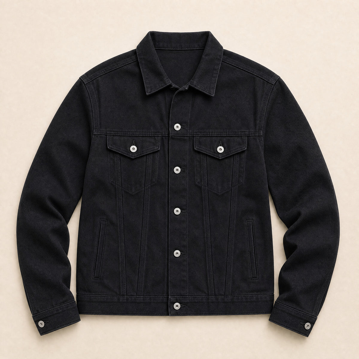 Wick Classic Denim Jacket in Black