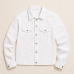 Wick Classic Denim Jacket in White