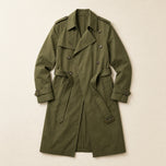 Wold Long Trench Coat in Military Green